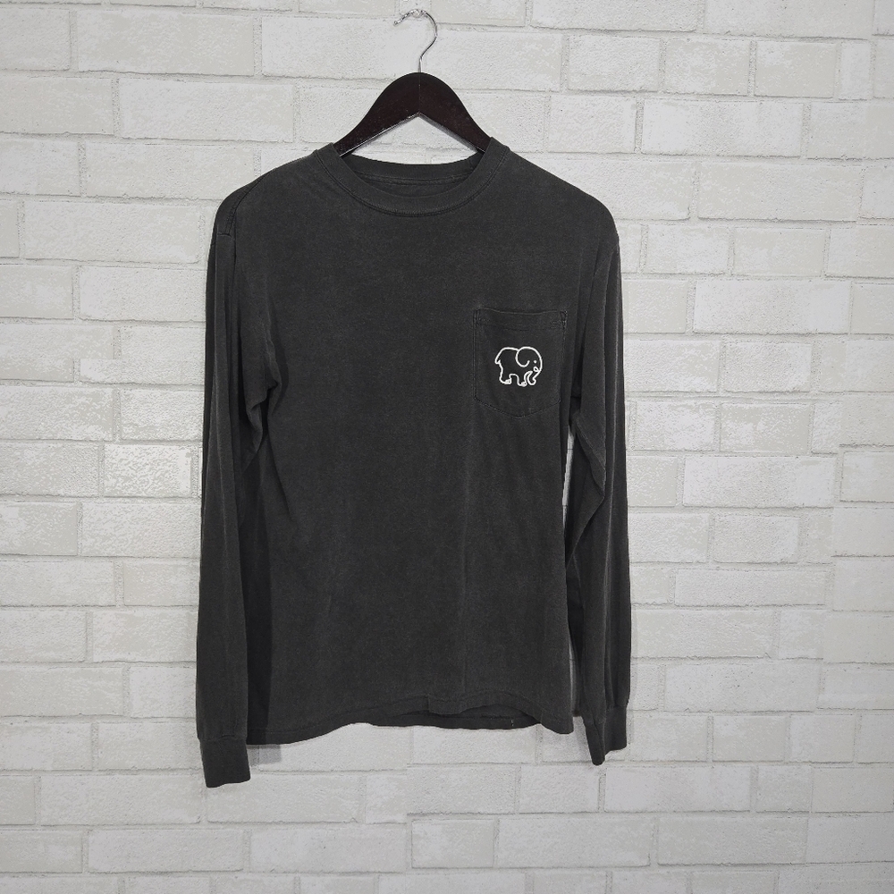 ivory ella dark gray long sleeve tee